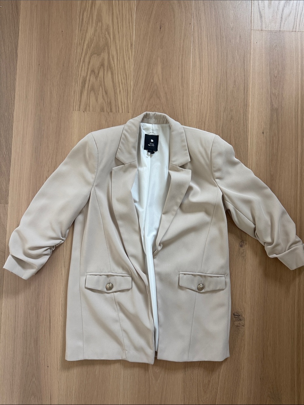 River Island Cream Tailored Blazer- Size 8